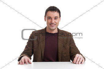young man sitting at the desk