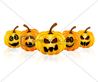 Pumpkin for Halloween isolated