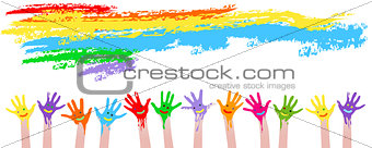 colorful hands 