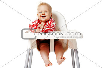 Baby Sitting on Chair