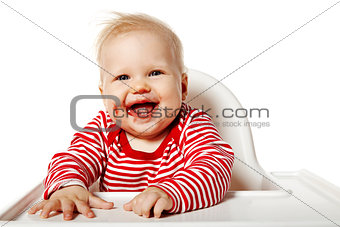 Happy Baby After Eating