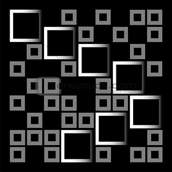 Abstract composition with squares