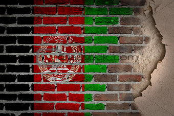Dark brick wall with plaster - Afghanistan