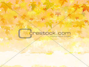 autumn background with text space