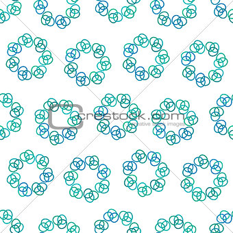 Blue circles of rings 