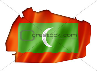 Maldives flag map