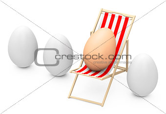 sunbathing egg