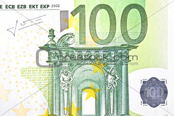 one banknote 100 euro
