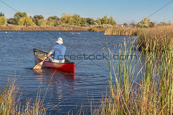 afternoon canoe paddling