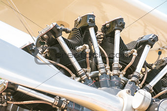 vintage propeller engine