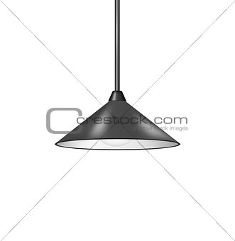 Retro hanging lamp in black design