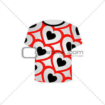 Printable tshirt graphic- Valentine Hearts