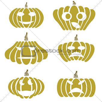 silhouettes of pumpkin