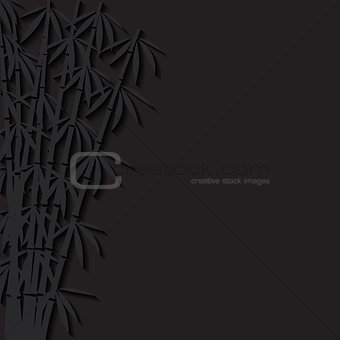 Abstract background with paper bamboo