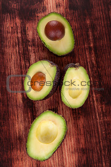 Ripe avocado background.