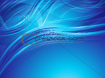 abstract artistic blue background wave