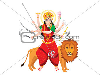 abstract isolated durga background