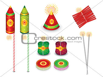 abstract multiple crackers background