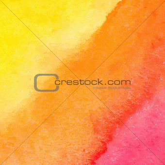 Orange watercolor vector background