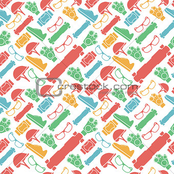 Colored vector background for accessories for longboarders