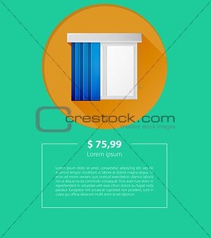 Vector ad layout for window louvers