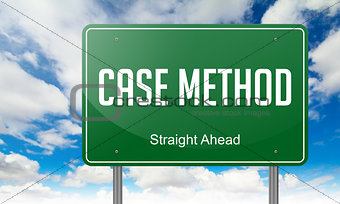 Case Method on Highway Signpost.