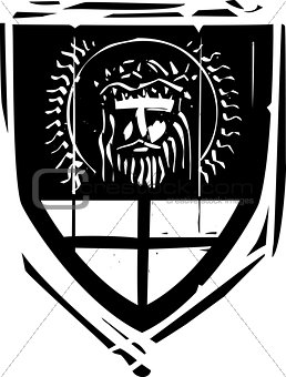 Heraldic Shield Christ