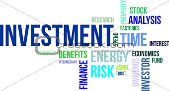 word cloud - investment
