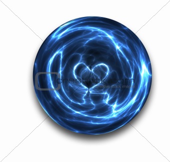 crystal ball heart