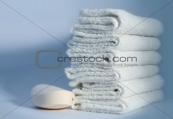 Towels and soap
