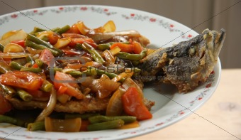 Chinese fried fish