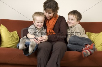 Mother And Two Sons 5