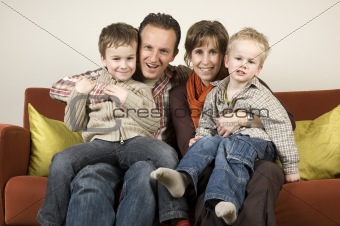 Family On A Couch 2
