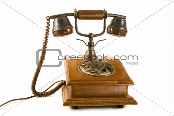 Old wood phone