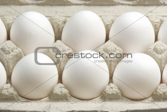 Cardboard box with eggs