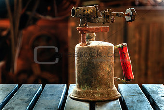 Old kerosene torch