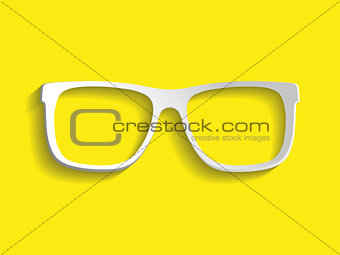 Vector glasses frame