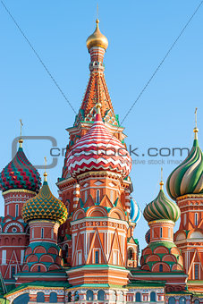 Russian painted dome Saint Basil's Cathedral