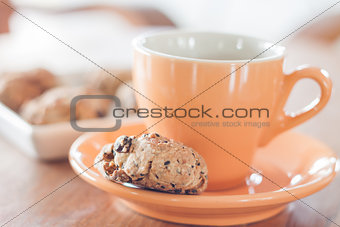 Coffee break with cereal cookies