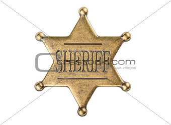 Vintage sheriff star badge
