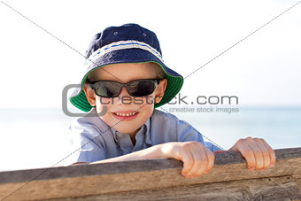 kid at the beach