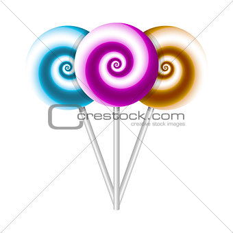 Color lollipops