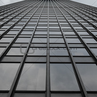 Grey Uniform Grid Skyscraper