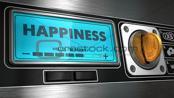 Happiness on Display of Vending Machine.