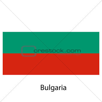 Flag  of the country  bulgaria. Vector illustration. 