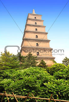 Giant Wild Goose Pagoda, Xian, Shaanxi province, China