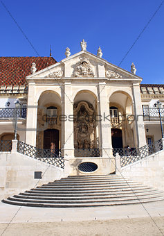 Entrance of Coimbra University, Portugal