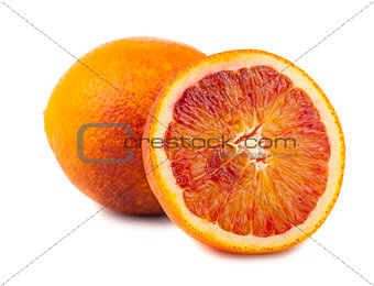 Bloody red oranges fruits