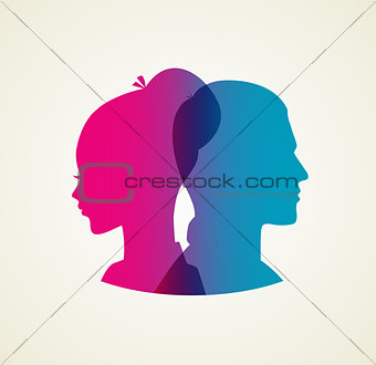 Couple's silhouette