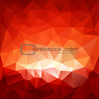 red hell triangular background